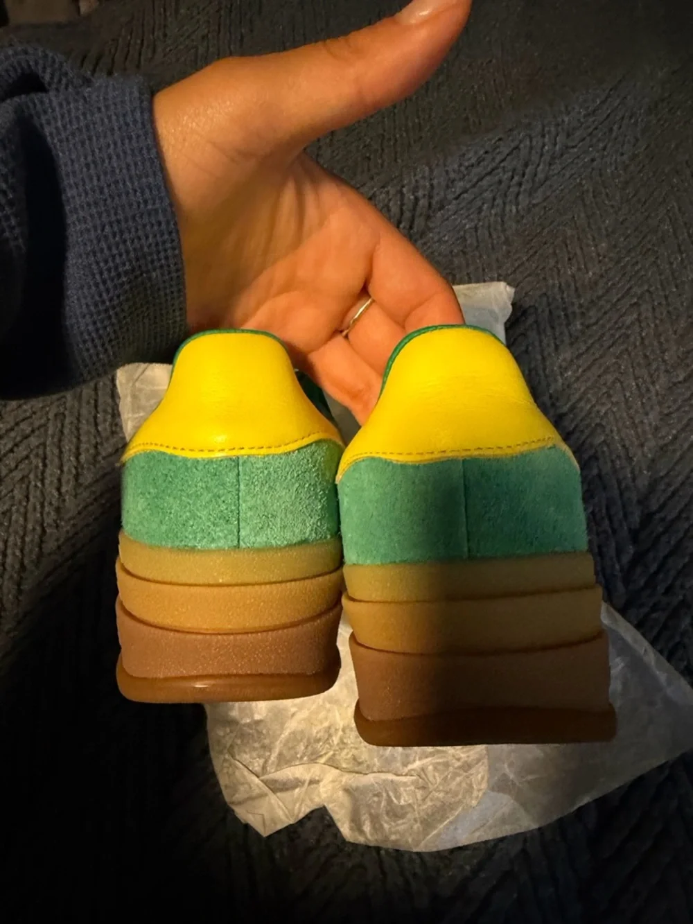 adidas Green Pink Yellow Women's Sneakers. - Picture 4 of 8